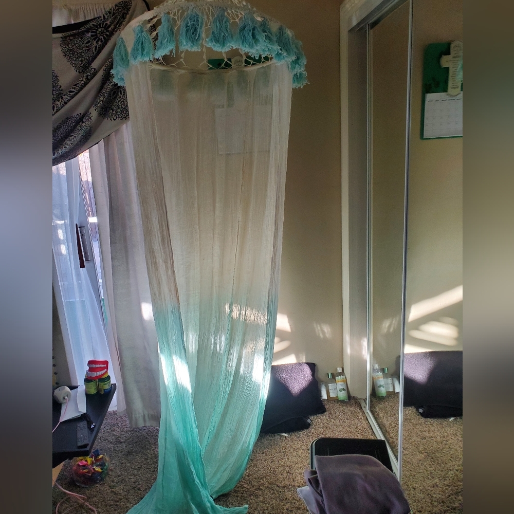 Teal canopy